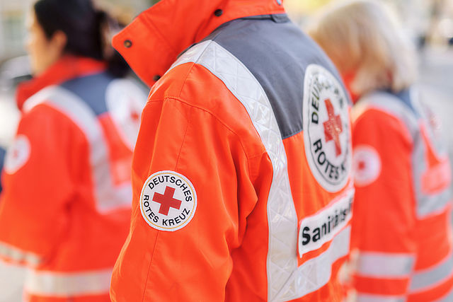 Menschen aus dem Sanitätsdienst